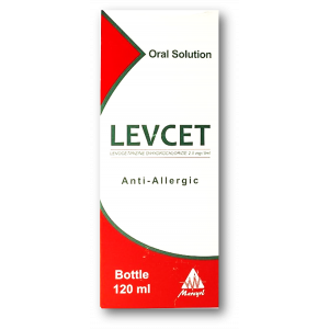 LEVCET 2.5 MG / 5 ML ANTI-ALLERGIC ( LEVOCETIRIZINE ) ORAL SOLUTION 120 ML